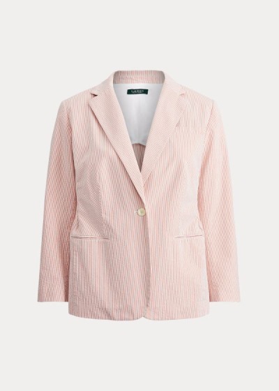 Women's Ralph Lauren Cotton Seersucker Jackets | 157890IFL